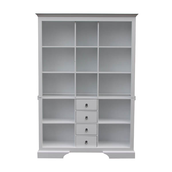 Nordic Style White Bookcase